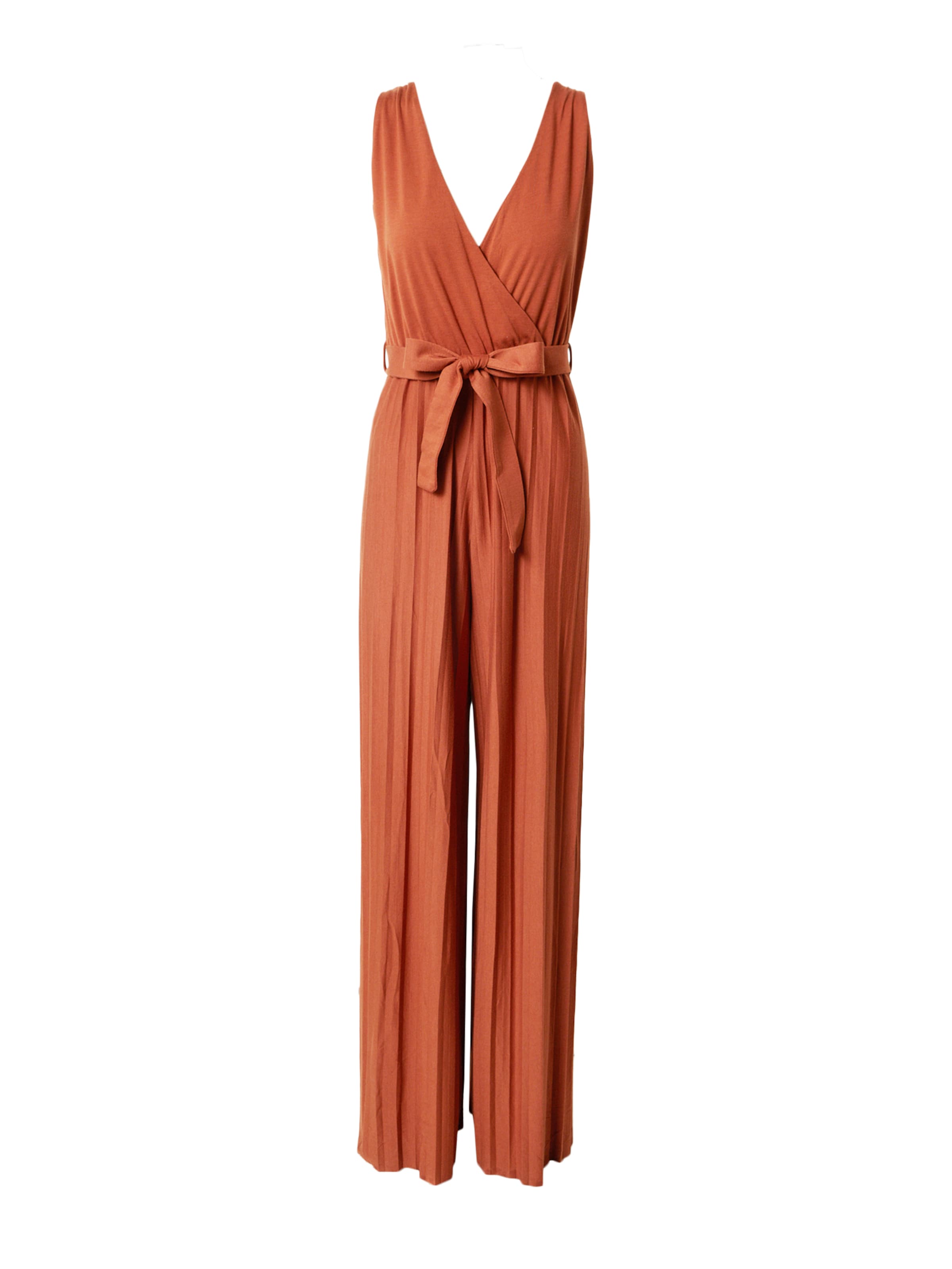 minimum Jumpsuit 'GENEVIEVE' i brun: framsida