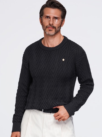 Ombre Sweater in Black