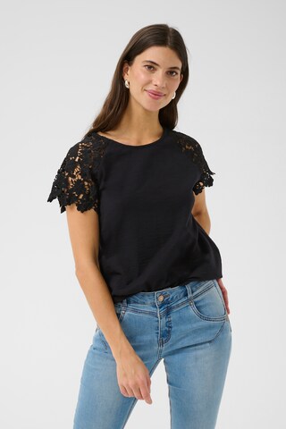 Cream Shirt 'CRFin' in Black: front