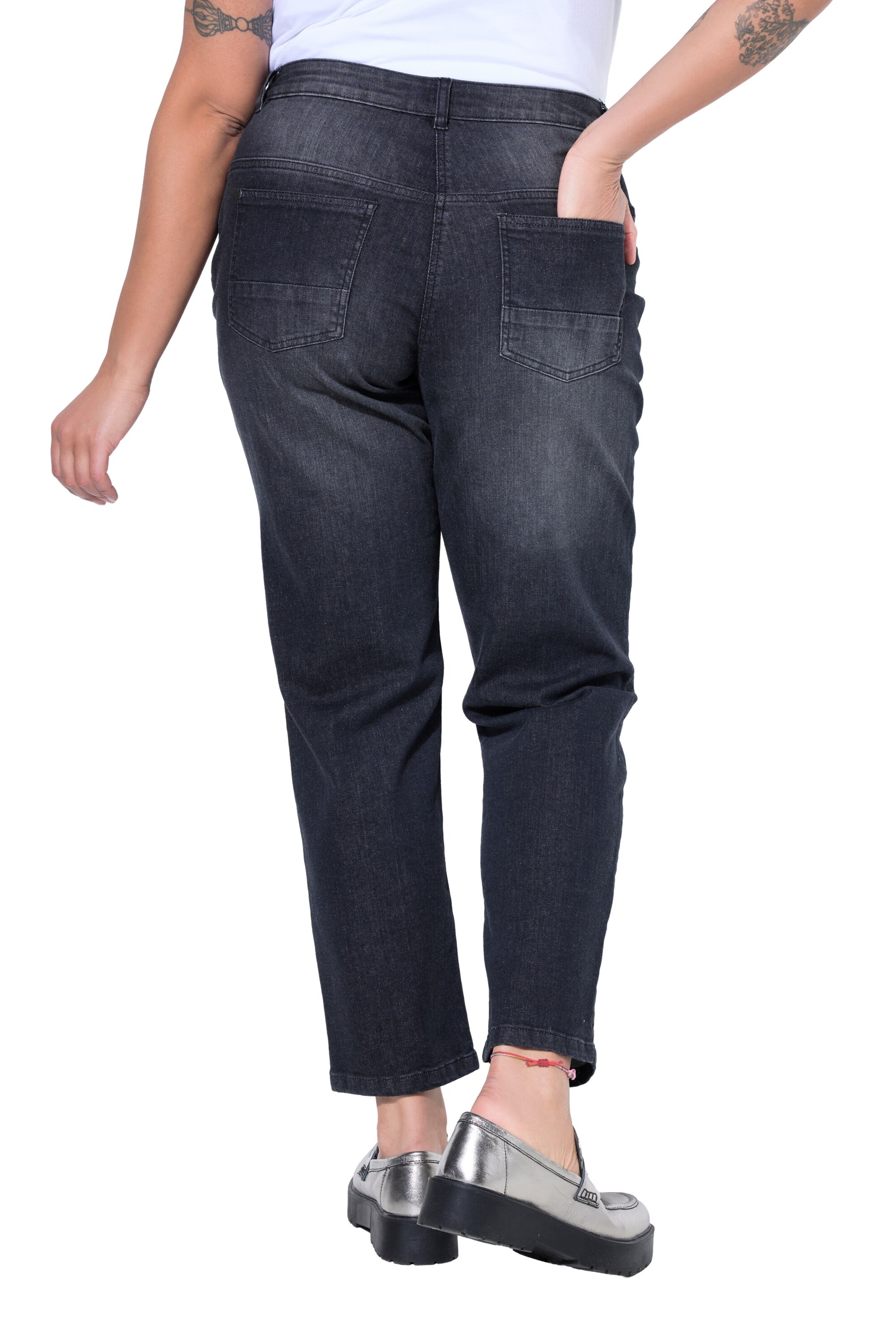 Angel of Style Regular Jeans in Schwarz