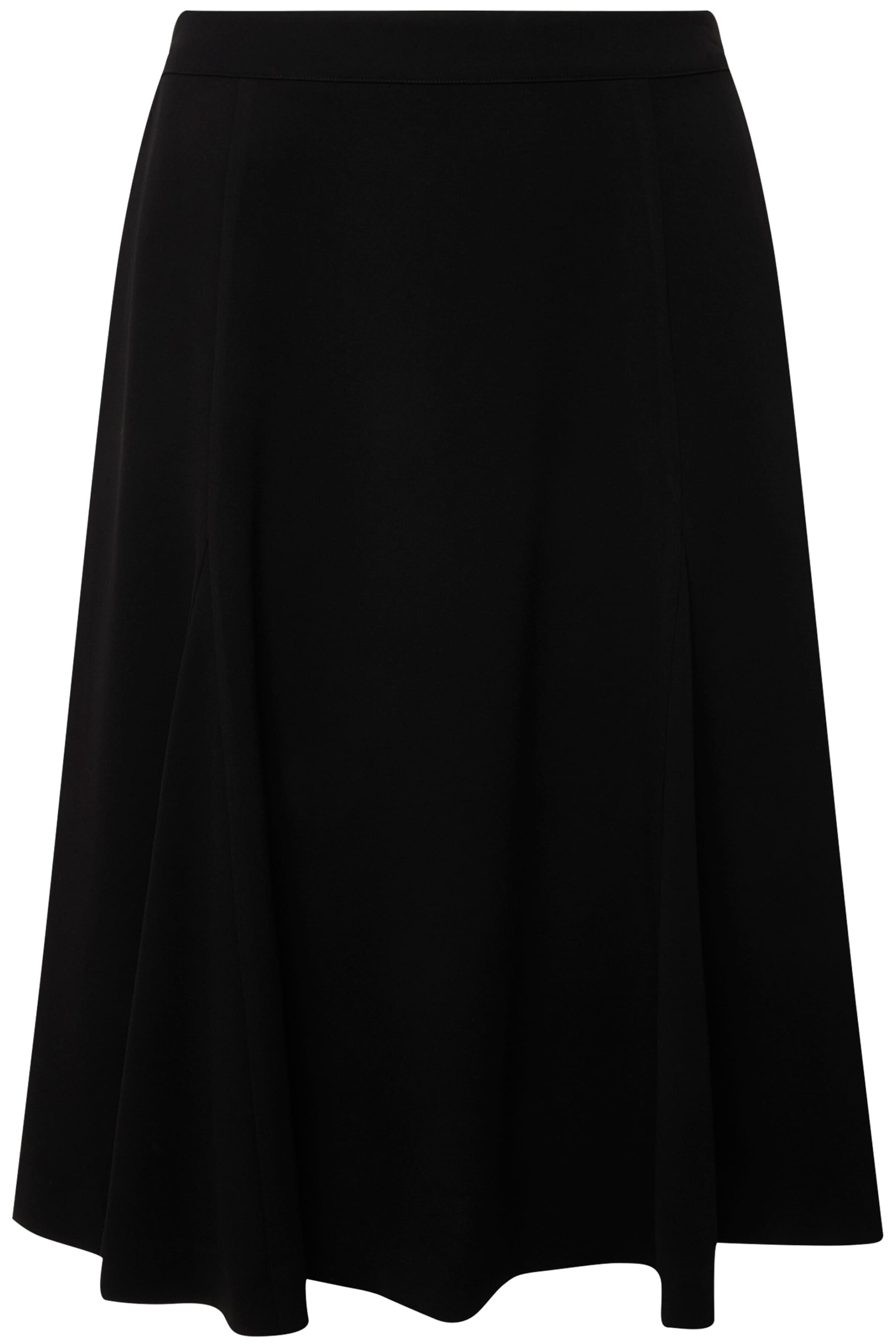 Ulla Popken Rok in Zwart: voorkant