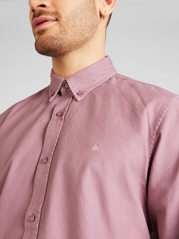 Carhartt WIP Regular fit Button Up Shirt 'Bolton' in Purple