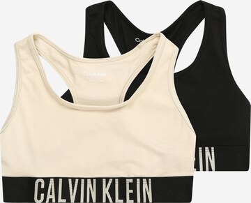 Bustier Soutiens-gorge Calvin Klein Underwear en beige : devant