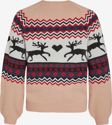 VILA Sweater 'Holiday' in Pink