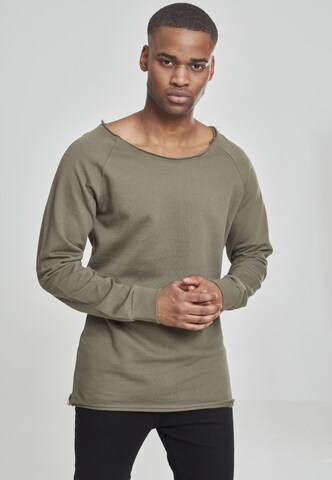 Urban Classics Sweatshirt in Green: front