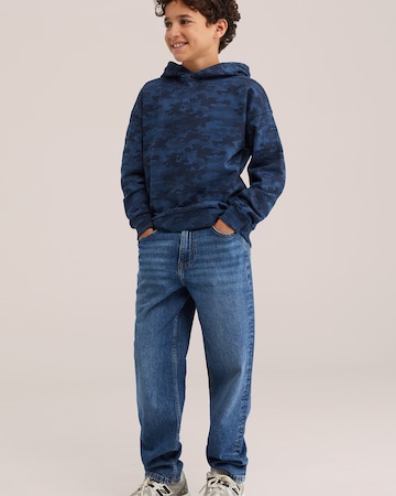 Bluză de molton de la WE Fashion pe albastru