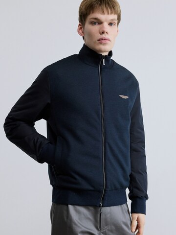 BOSS Sweat jacket 'C-Shepherd 242_AM' in Blue: front