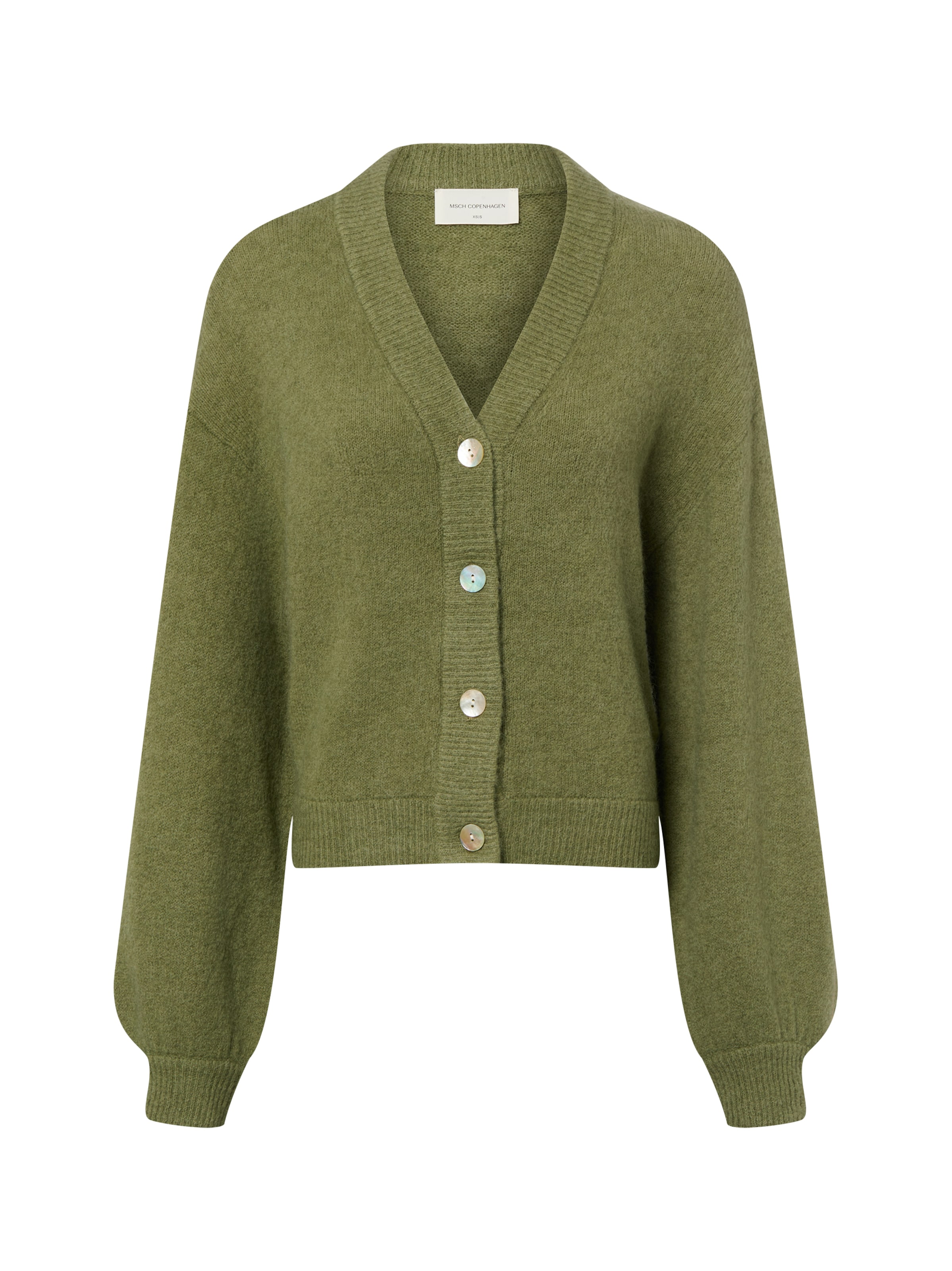 MSCH COPENHAGEN Knit Cardigan 'Petrinelle Hope' in Olive, Item view