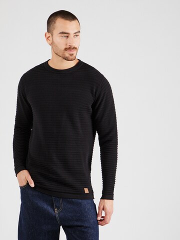 Key Largo Pullover 'MANUEL' in Schwarz: Vorderseite