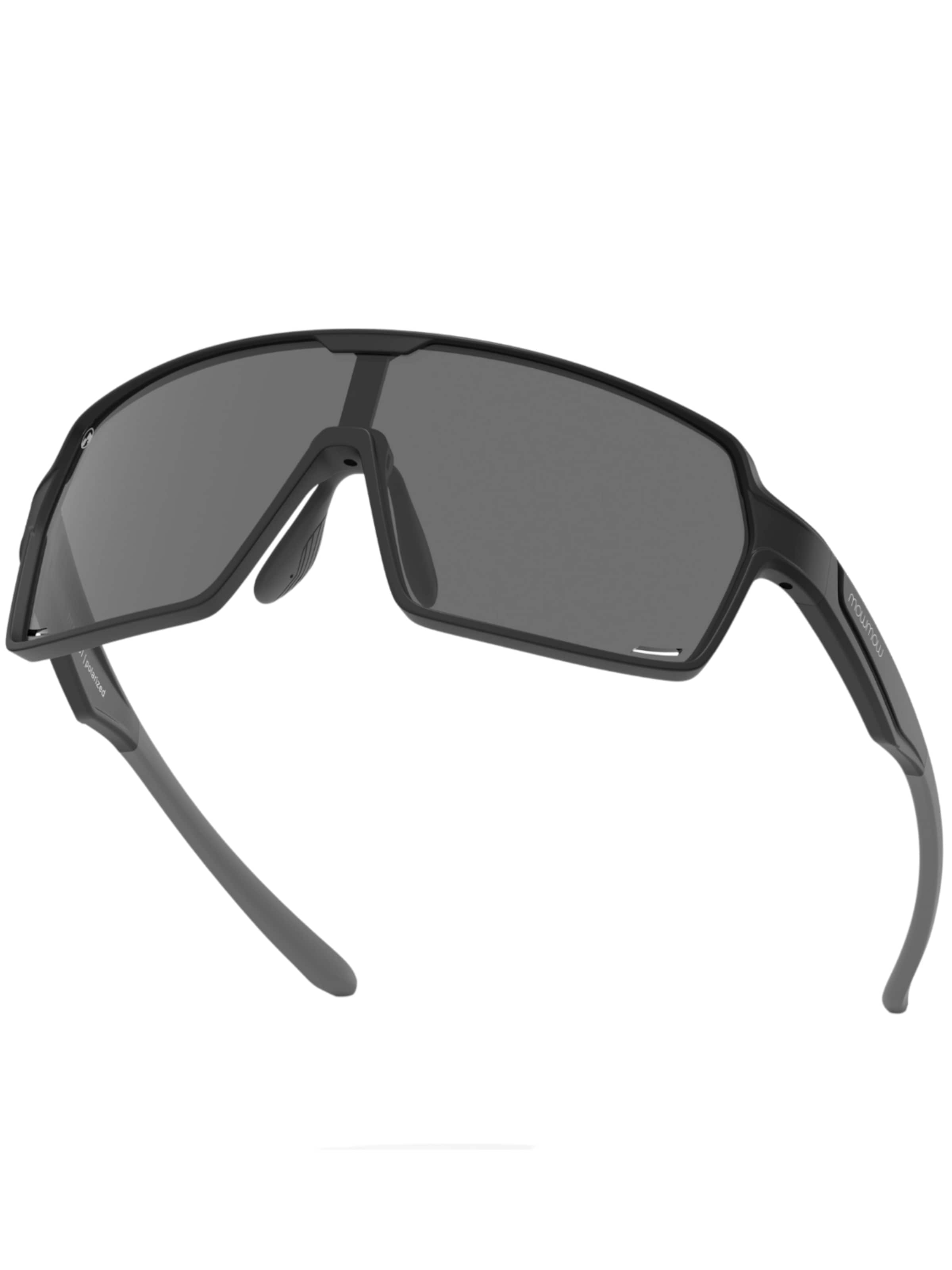 Mowmow Sportzonnebril 'MowMow Titan Sunglasses - Sports Glasses - Cycling Glasses - Men - Women' in Zwart: voorkant