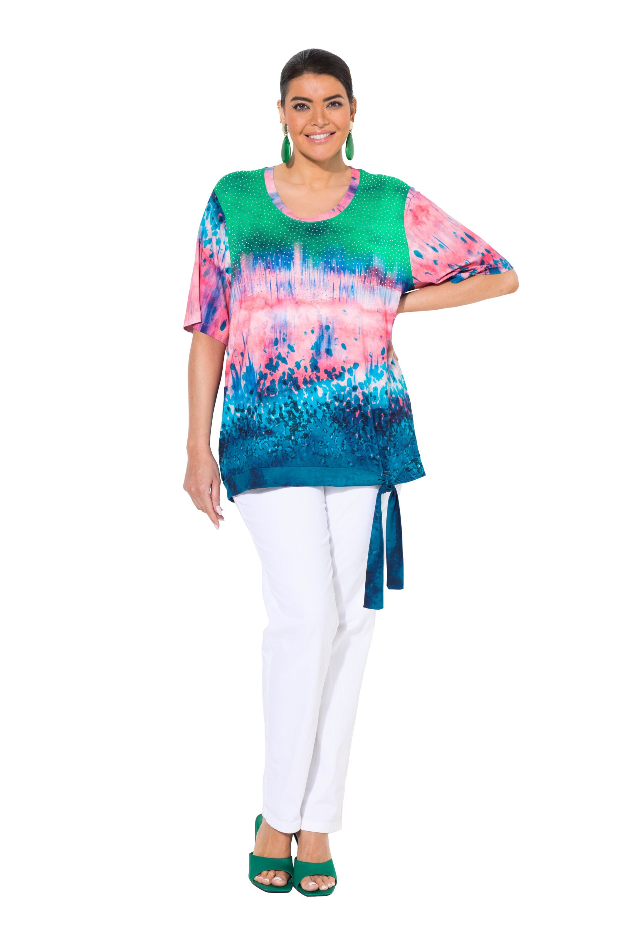 Ulla Popken Shirt in Gemengde kleuren: voorkant