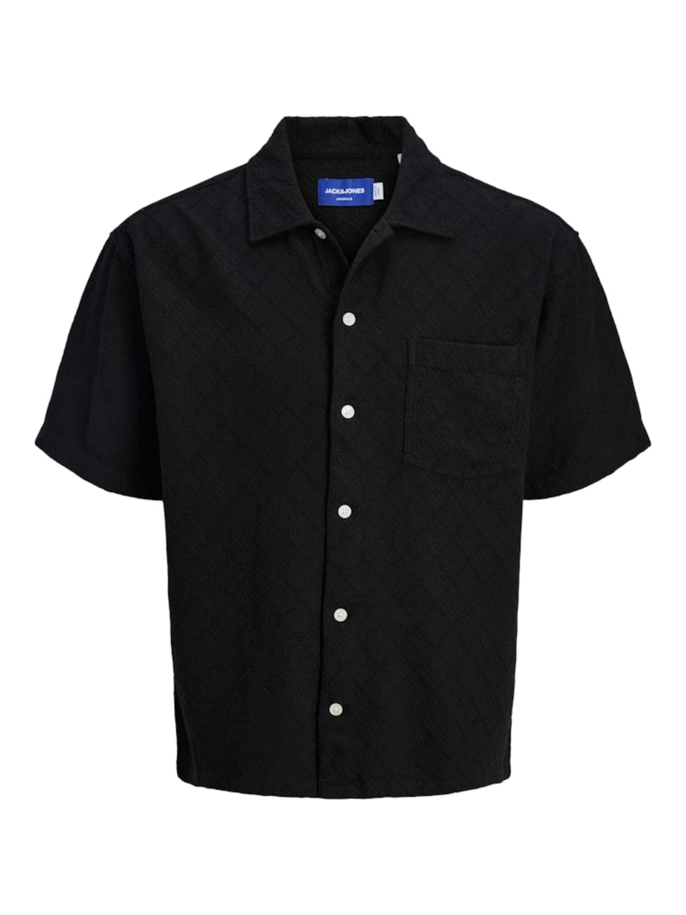 JACK & JONES Comfort Fit Skjorte i sort: forside