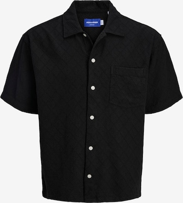 JACK & JONES Классический крой Рубашка в Черный: спереди