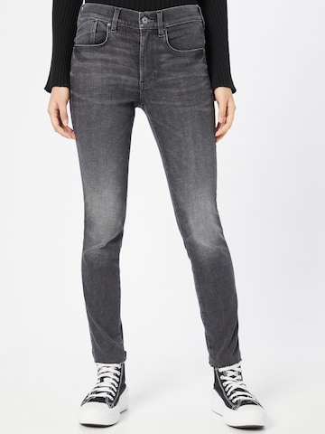 G-Star RAW - Skinny Vaquero en negro: frente