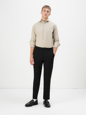 JACK & JONES - regular Pantalón chino 'JPSTOLLIE CONNOR' en negro