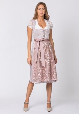 STOCKERPOINT Dirndl 'Sidonia' in Roze: voorkant