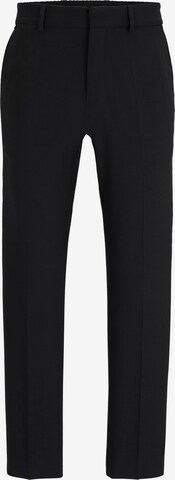 BOSS Slim fit Pleated Pants 'P-Genius' in Black: front