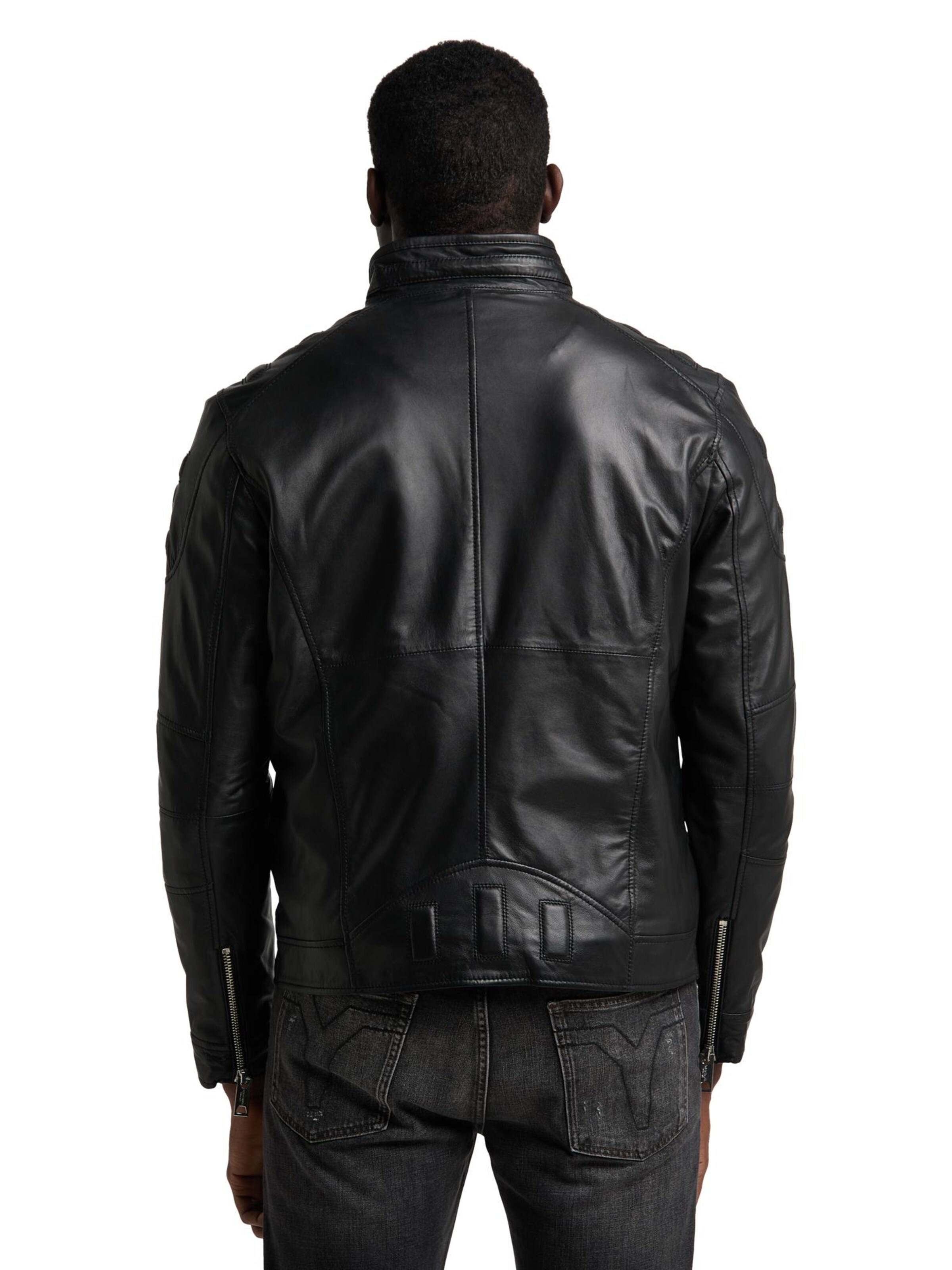 Carlo Colucci Übergangsjacke 'Joker' in Schwarz