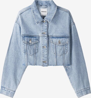 Veste mi-saison Bershka en bleu : devant