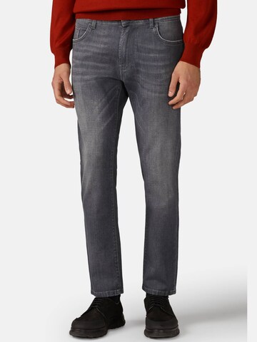 Boggi Milano Slim fit Jeans in Grey: front