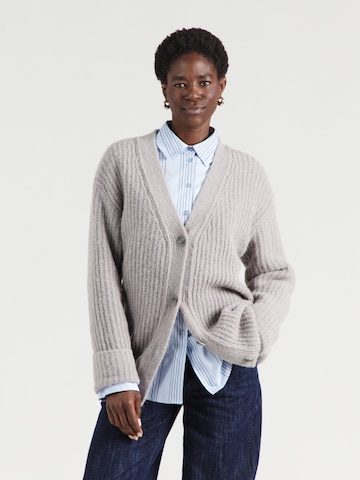 HUGO Strickjacke 'Shent' in Grau: Vorderseite