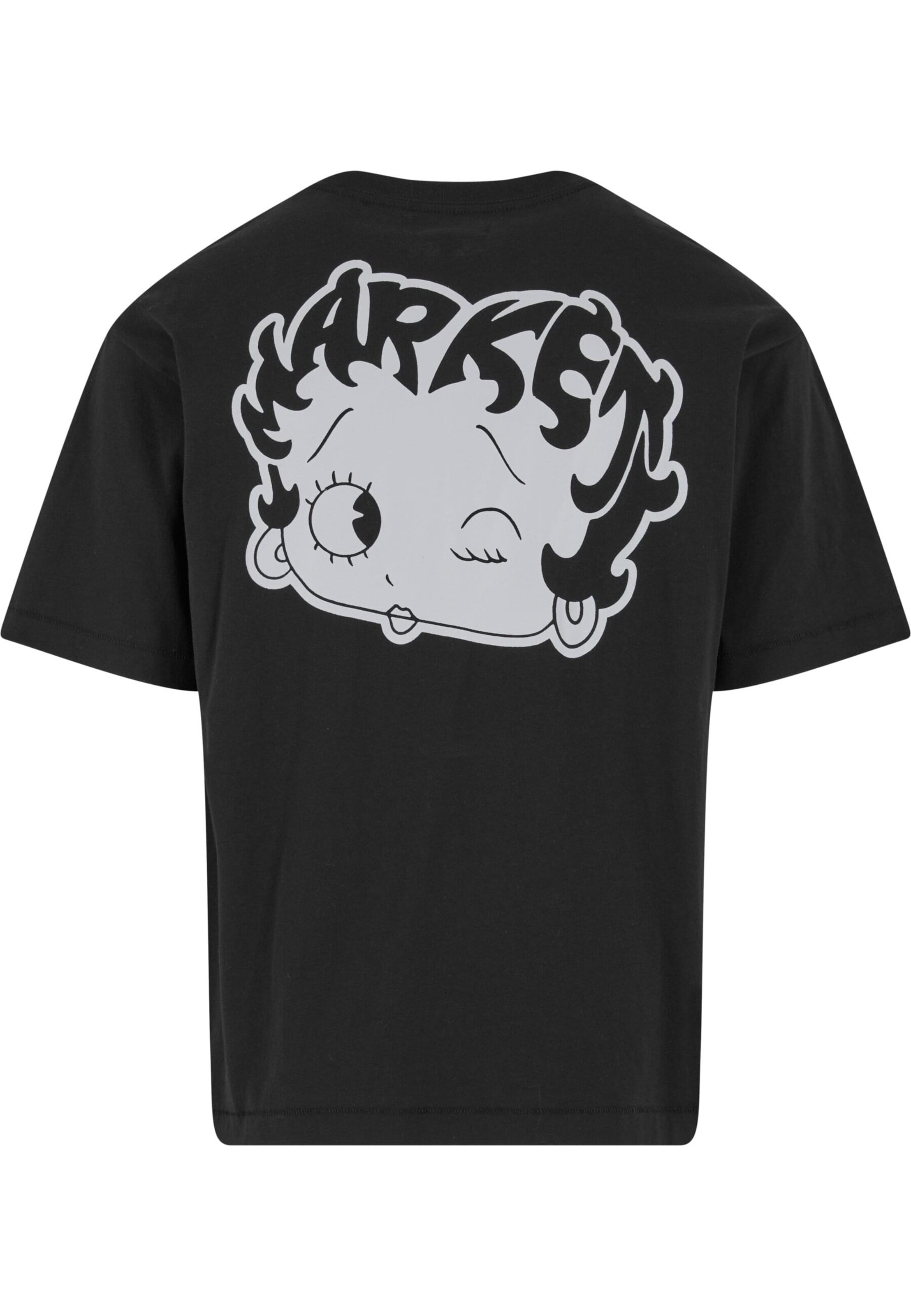 MARKET Póló 'Betty Boop Mascot' - fekete