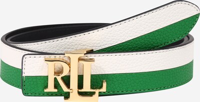 Lauren Ralph Lauren Cinturón en verde hierba / blanco, Vista del producto