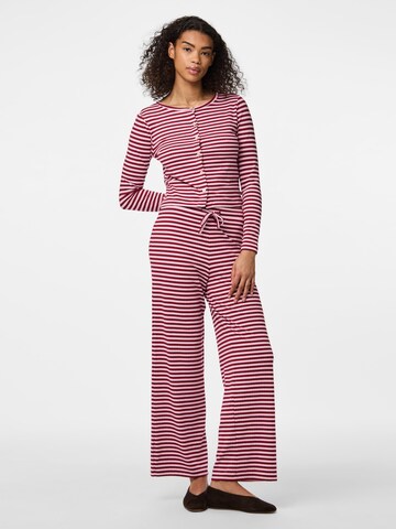PIECES Loose fit Trousers 'PCLaya' in Purple