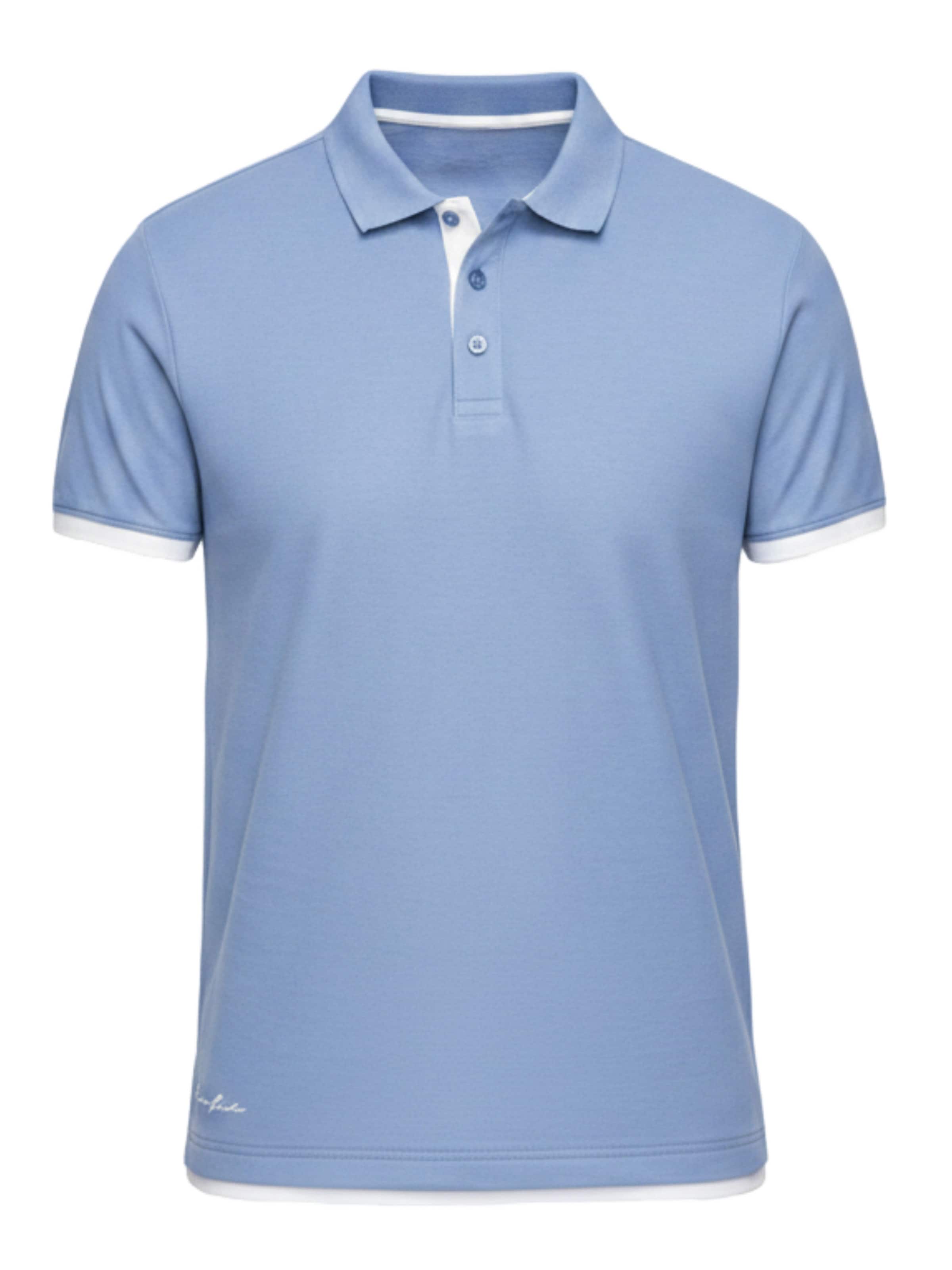 Ombre Shirt in Blauw: voorkant