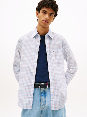 Tommy JeansRegular Fit Košulja - bijela boja: prednji dio