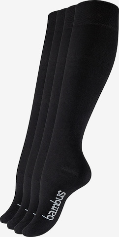 Vincent Creation Kniestrümpfe in Schwarz: Vorderseite