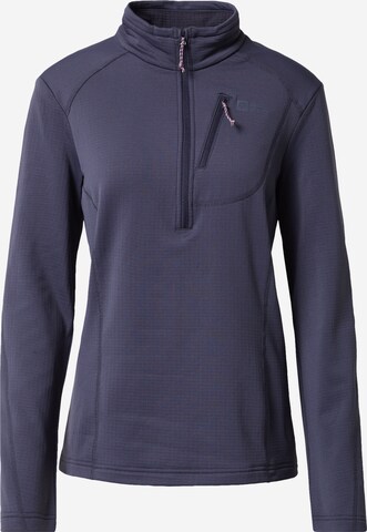 Pullover sportivo 'KOLBENBERG' di JACK WOLFSKIN in grigio: frontale