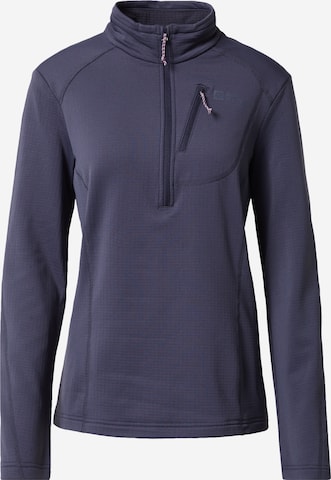 JACK WOLFSKIN Athletic Sweater 'KOLBENBERG' in Grey: front