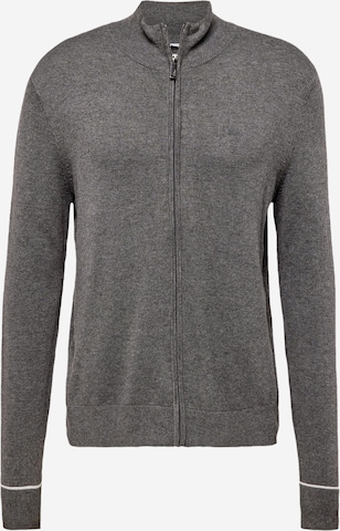 MEXX Knit Cardigan 'LIAM' in Grey: front