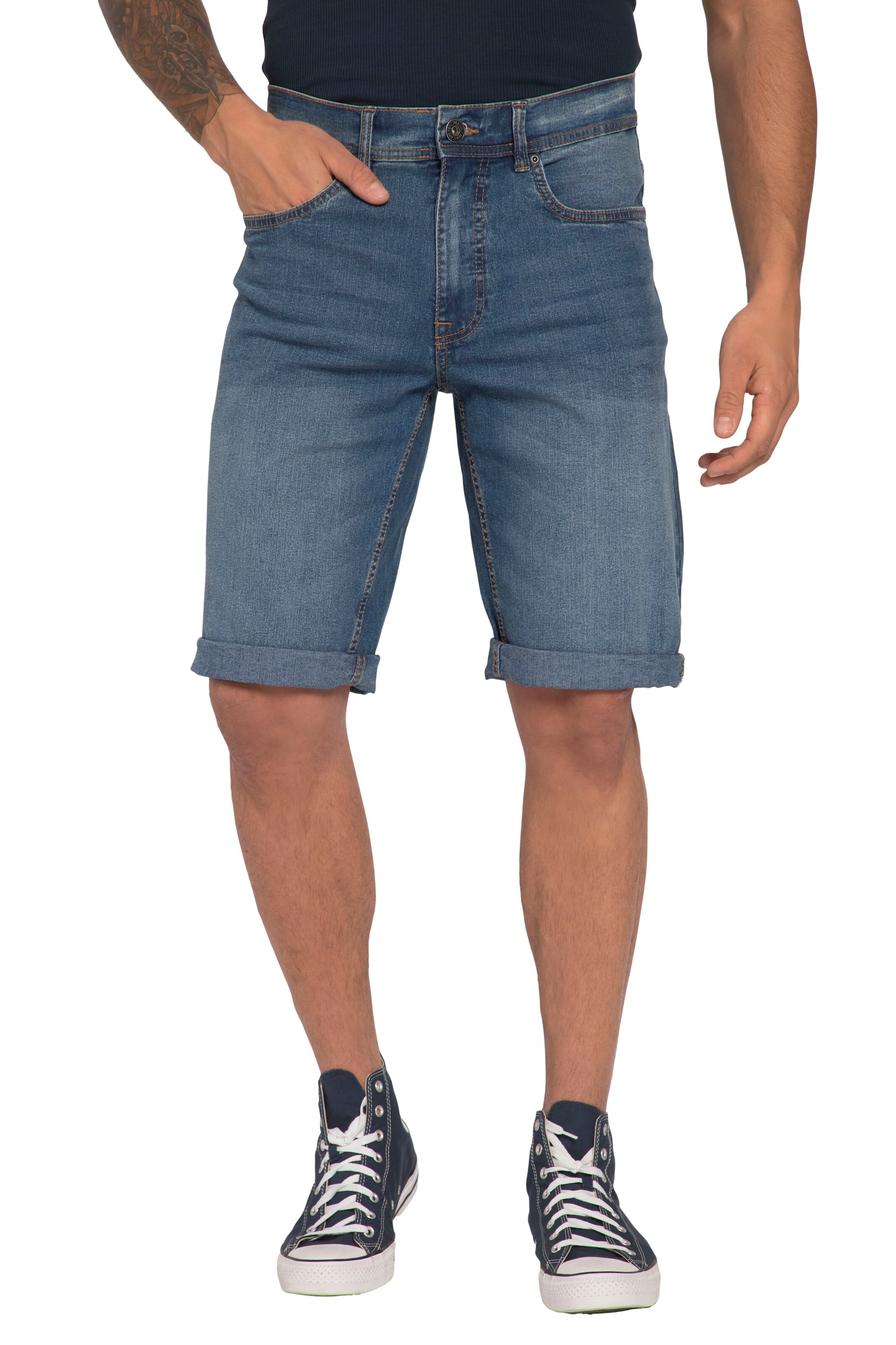 JP1880 Regular Broek in Blauw: voorkant