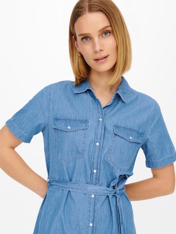 JDY Shirt Dress 'BELLA' in Blue