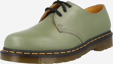 Dr. Martens - Zapatos con cordón en verde: frente