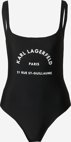 Karl Lagerfeld Бюстье Купальник 'Rue St-Guillaume' в Черный: спереди
