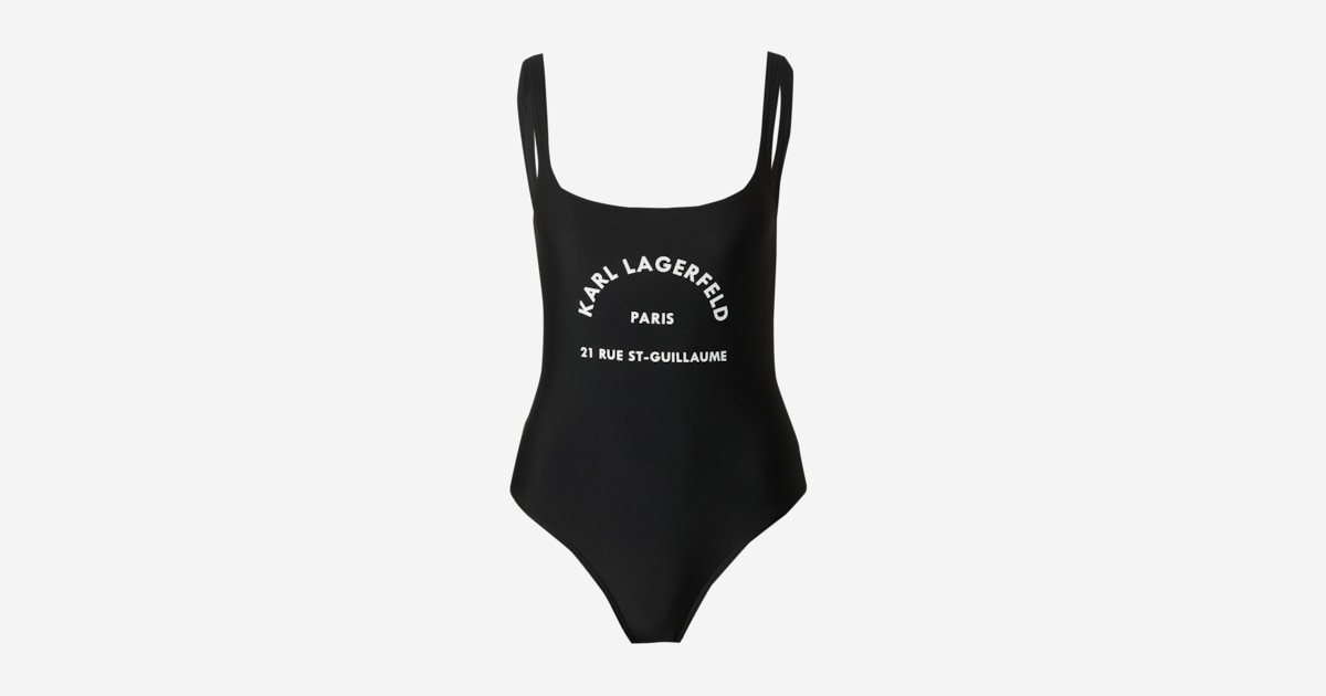Bustier Maillot de bain 'Rue St-Guillaume' Karl Lagerfeld en Noir