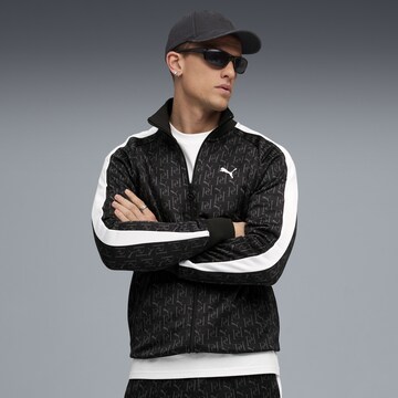 PUMA Trainingsjacke 'T7' in Schwarz: Vorderseite