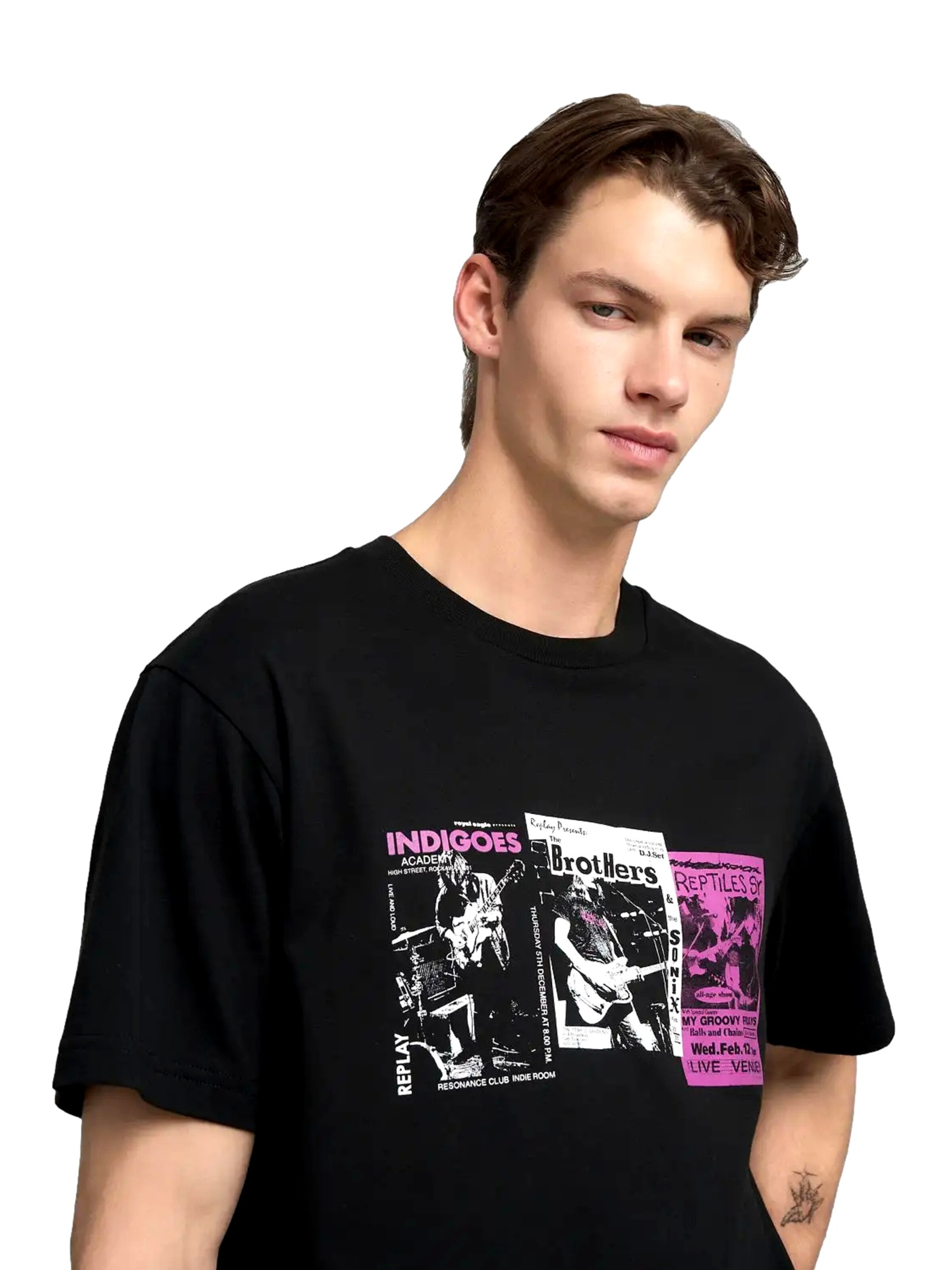 Maglietta di REPLAY in nero