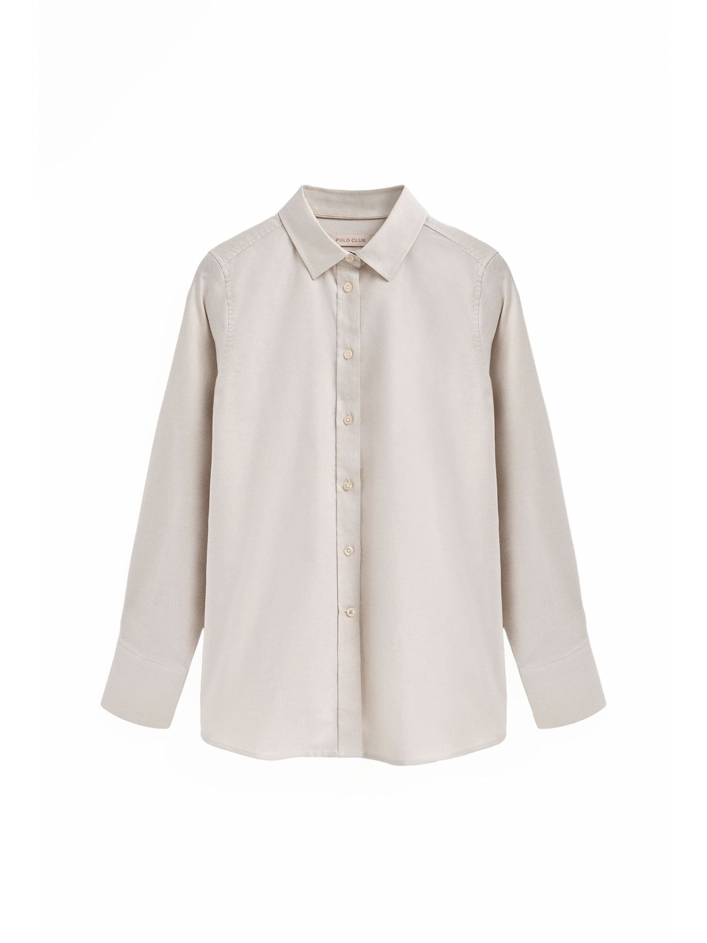 Polo Club Bluse in Beige: Vorderseite
