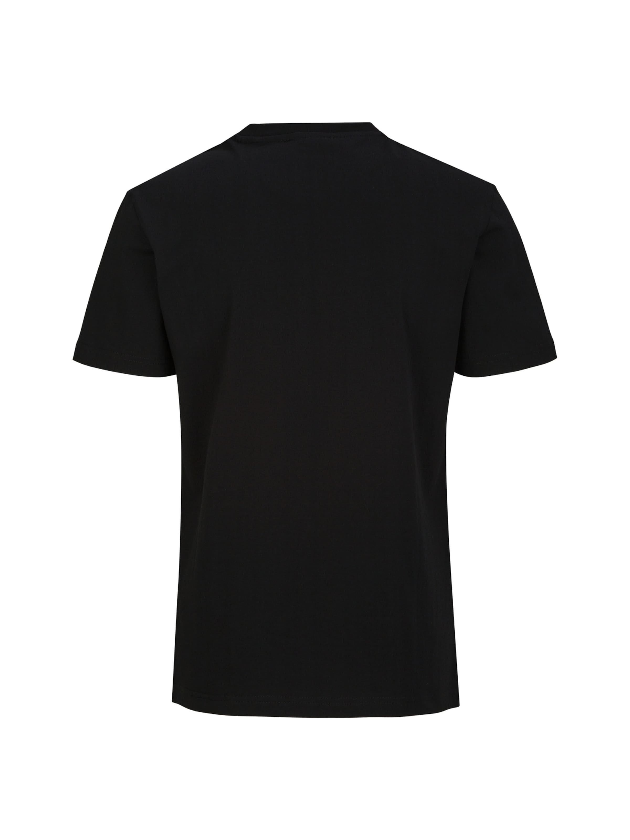 19V69 ITALIA T-shirt 'Rafael V Baroque' i svart: baksida