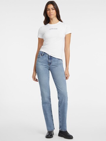 GUESS JEANS Koszulka w kolorze biały