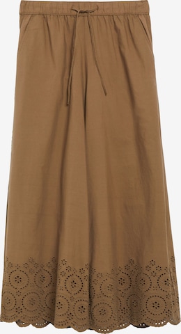 s.Oliver Wide Leg Hose in Braun: Vorderseite