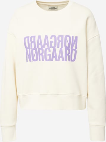 MADS NORGAARD COPENHAGEN Sweatshirt i beige: framsida