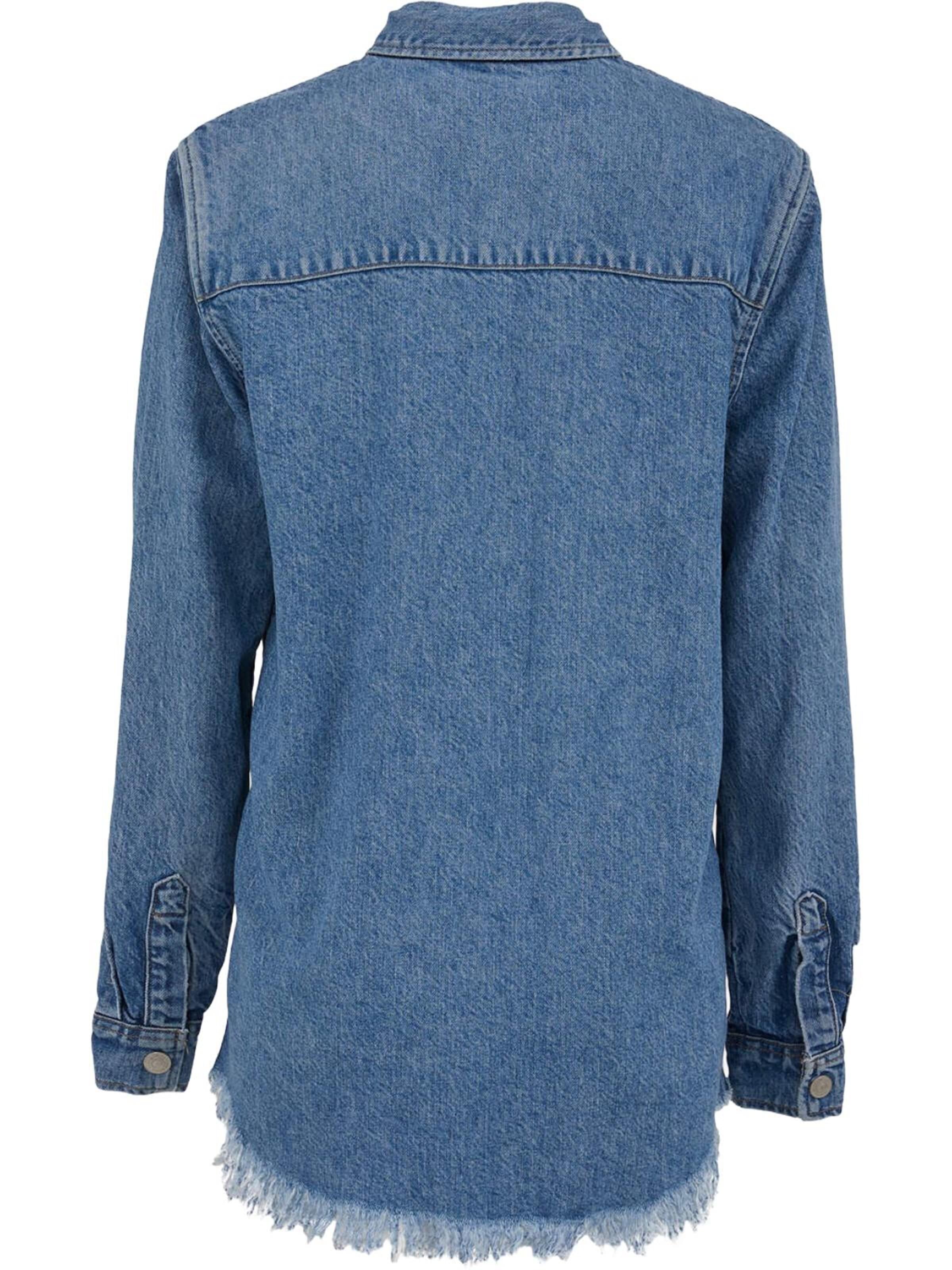 LTB Jeans - Camiseta 'LTB Jeans Anisha Jeanshemd mit Knopfleiste vorne' en azul