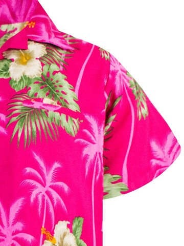 King Kameha Shirt 'Small Flower'‌‌‌‌‌‌‌‌ in Pink