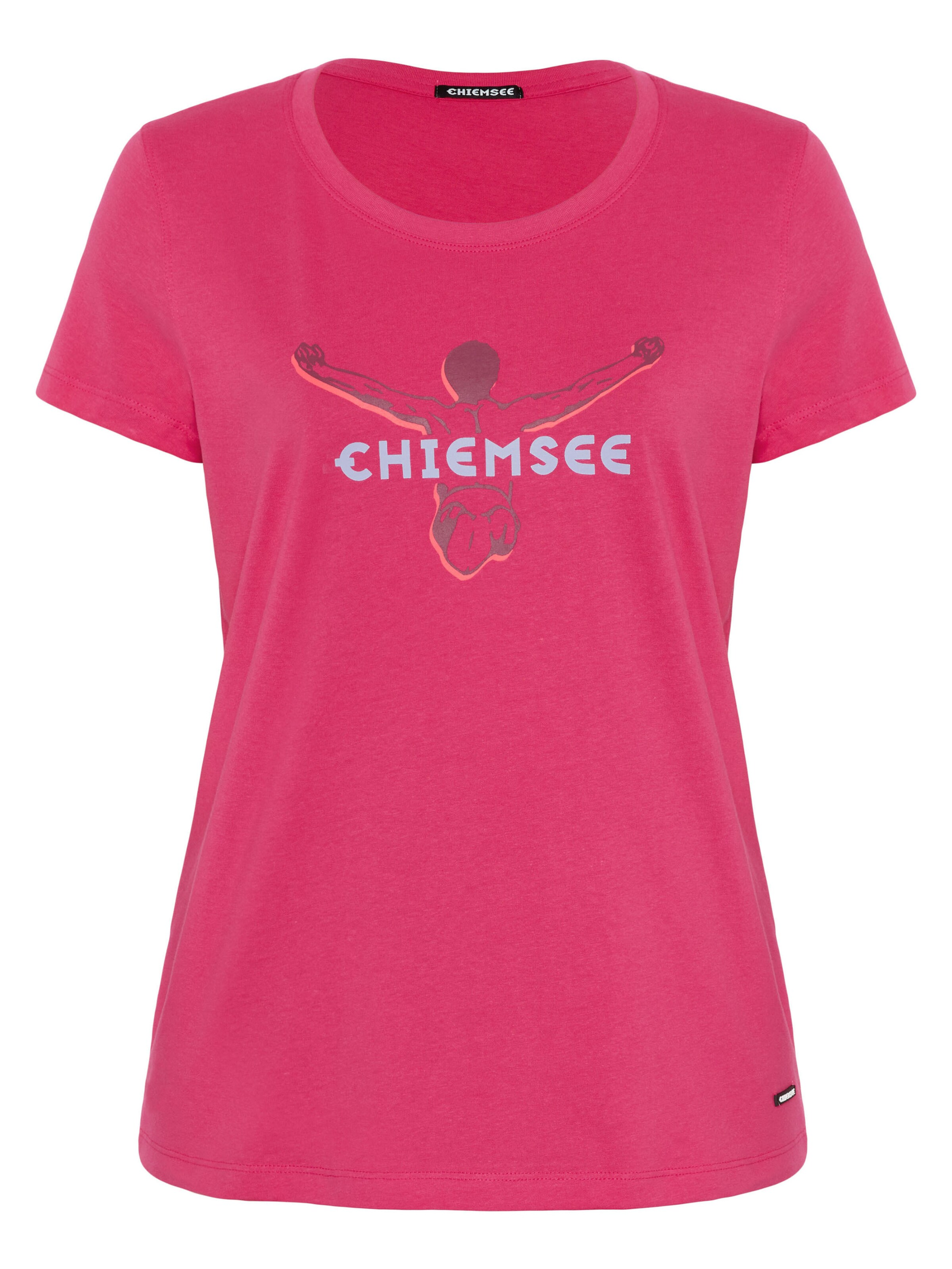 CHIEMSEE T-Shirt ' mit Logo und Jumper ' in Pink: Vorderseite