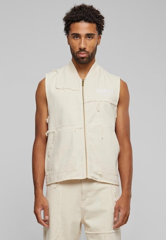 Gilet Karl Kani en beige : devant